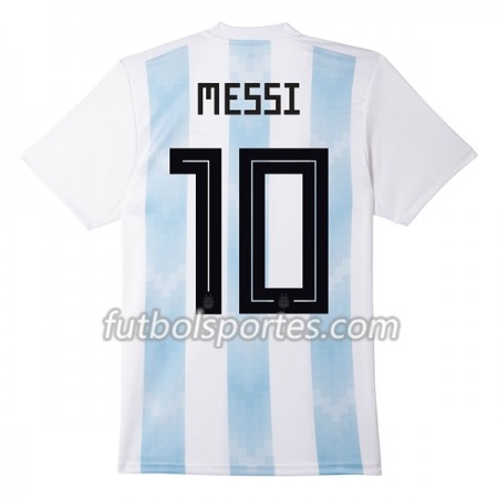 Camisetas Argentina Messi 10 Primera Equipacion Mundial 2018
